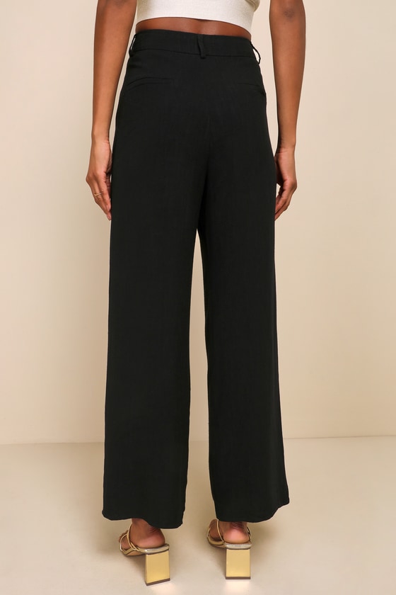 Grey Dress Pants for Women Comfort High Waist Straight Leg Pants Order  Online | G-Line